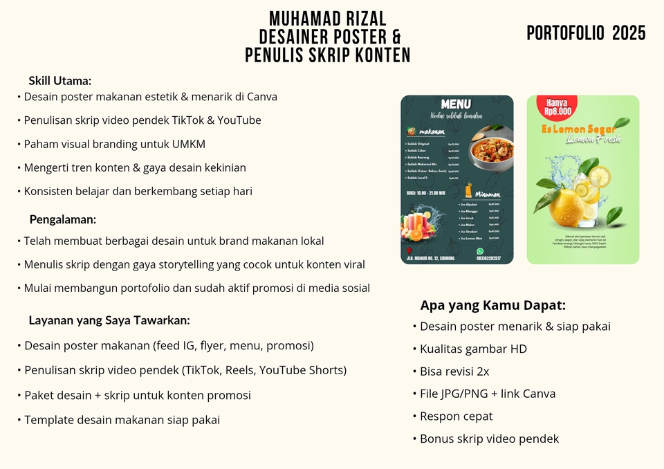 Digital Printing - Desain Poster Kuliner untuk UMKM, Cafe, dan Toko Online - 5