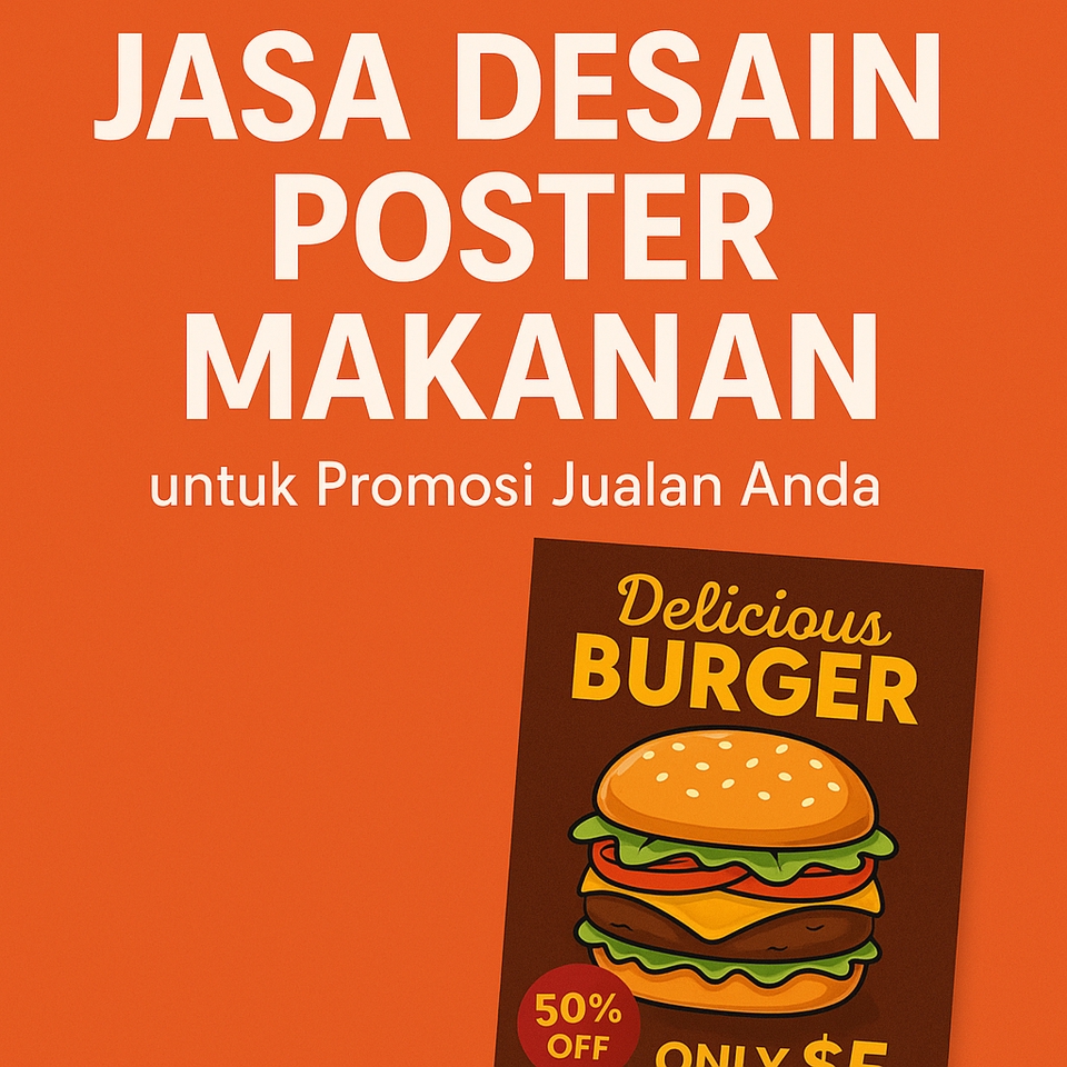 Digital Printing - Desain Poster Kuliner untuk UMKM, Cafe, dan Toko Online - 2
