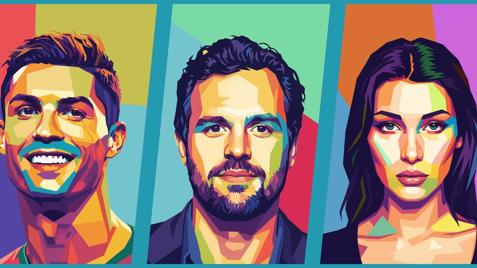 Ubah Foto Jadi Potret WPAP High-Res (untuk cetak & web) kurang dari 1 hari