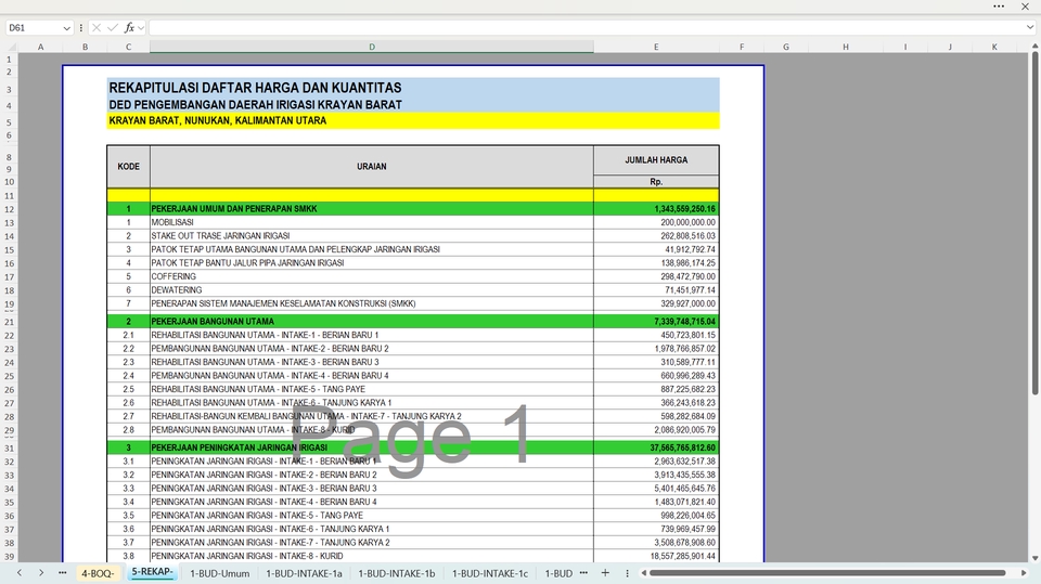 CAD Drawing - Pengolahan Data Ukur, Penggambaran Peta Topografi, Site Plan, Profile, Section, Detail, dan RAB - 11