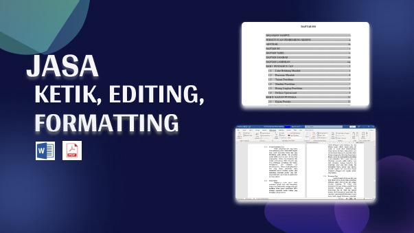 Jasa Ketik, Editing, Formating Word 7 PDF