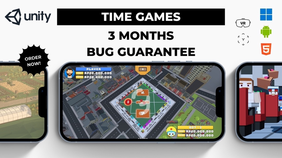 Jasa Pembuatan Game Unity 2D, 3D, AR, & VR