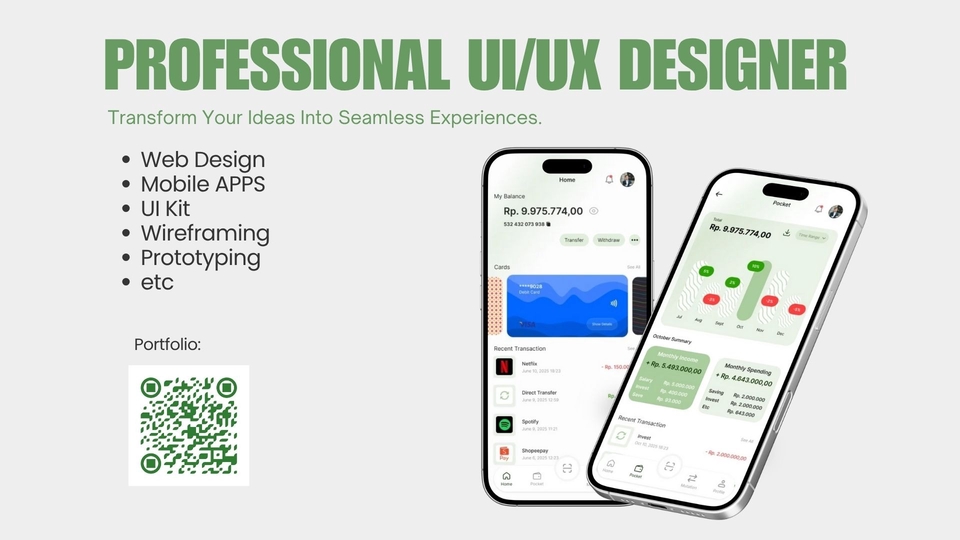 UI/UX Design for Website or Mobile Apps