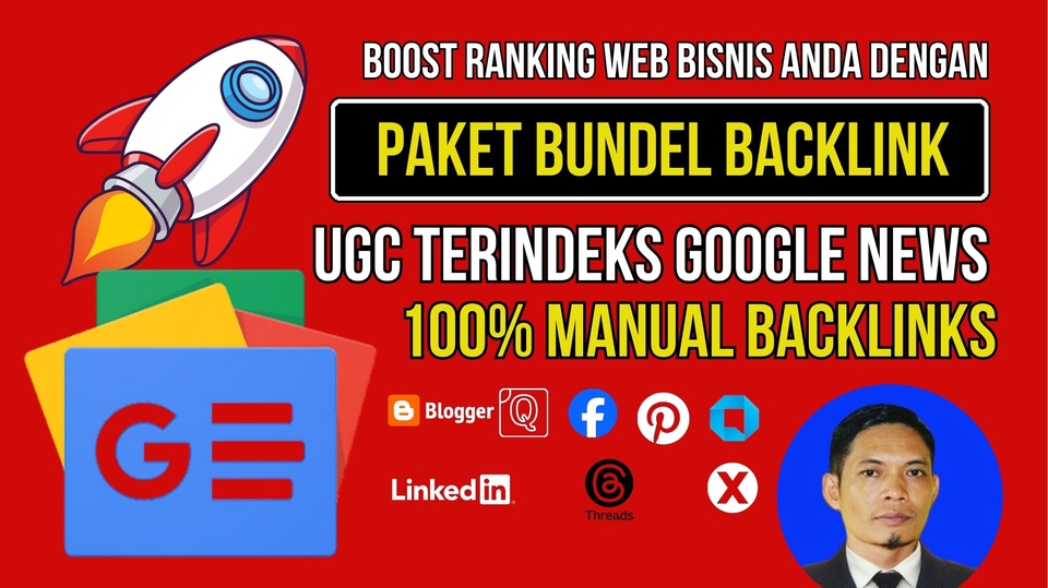 Jasa Backlink Dofollow Berkualitas Terbaik dan Terpercaya - Paket Bundel Backlink UGC Terindeks Google News, Blog Aktif & Social Authority (White Hat & Manual)