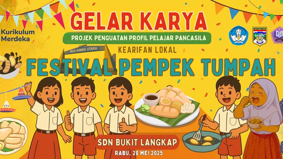 Banner p5 gelar karya untuk sekolah