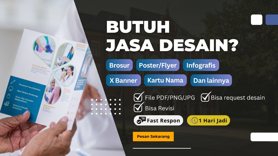 Jasa Desain Brosur, Flyer, Banner & Kartu Nama – 1 Hari Jadi