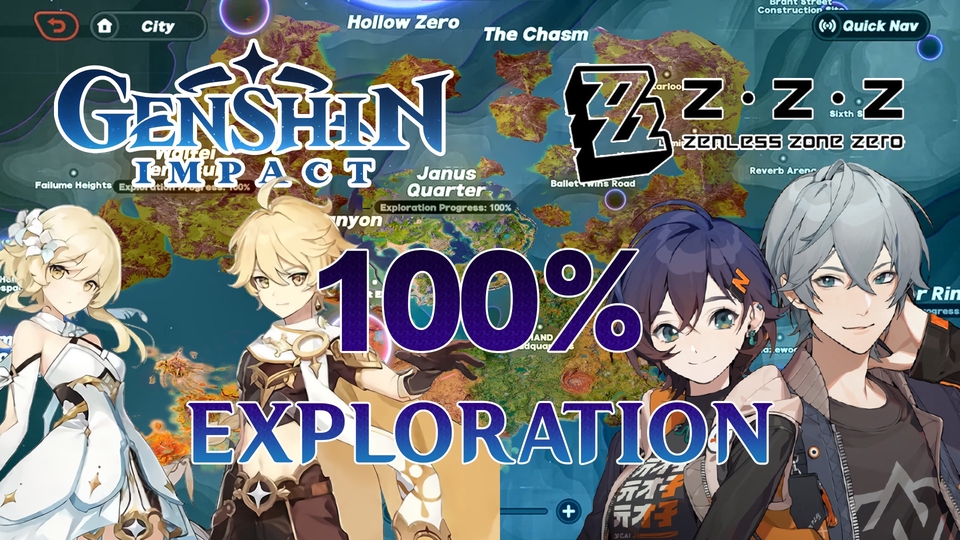 100% saya akan melakukan eksplorasi akun Genshin Impact atau Zenless Zone Zero bahkan bisa keduanya