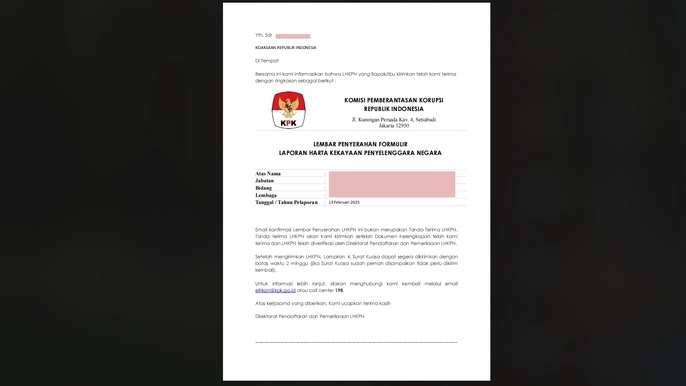 Akuntansi dan Keuangan - Penyampaian Laporan Harta Kekayaan Penyelenggara Negara (LHKPN). - 5