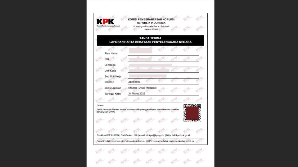 Akuntansi dan Keuangan - Penyampaian Laporan Harta Kekayaan Penyelenggara Negara (LHKPN). - 2