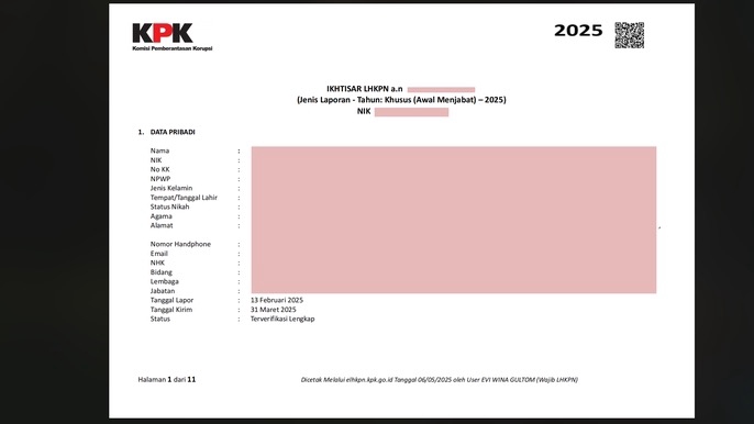 Akuntansi dan Keuangan - Penyampaian Laporan Harta Kekayaan Penyelenggara Negara (LHKPN). - 3