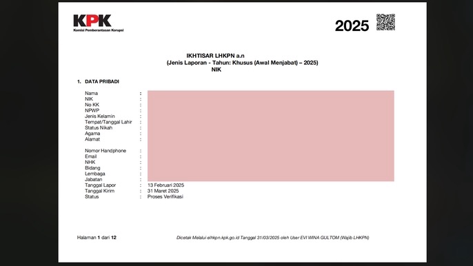Akuntansi dan Keuangan - Penyampaian Laporan Harta Kekayaan Penyelenggara Negara (LHKPN). - 4