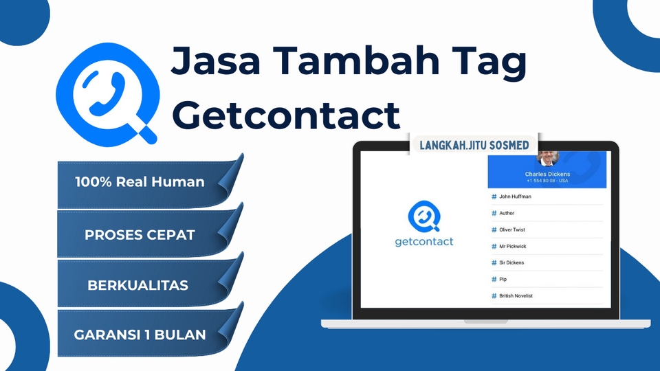 Jasa Lainnya di Desain Grafik - Jasa Tambah TAG / Comment Getcontact