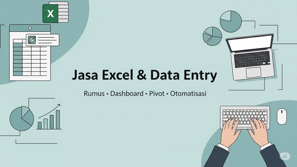 Jasa Excel: entry data, rumus, pivot, optimisasi 