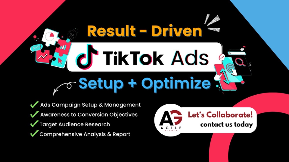 Jasa Digital Marketing / Pemasaran Online Terbaik - Jasa Mengelola Iklan Tiktok (Pasang Iklan dan Optimize)