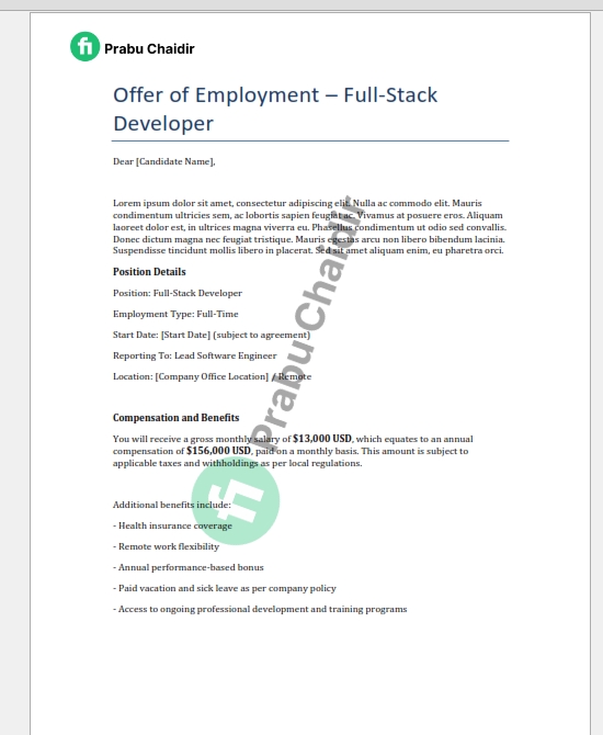 Sumber Daya Manusia - i will provide Professional JD, JD Ads policy, Org chart, offering letter - 4