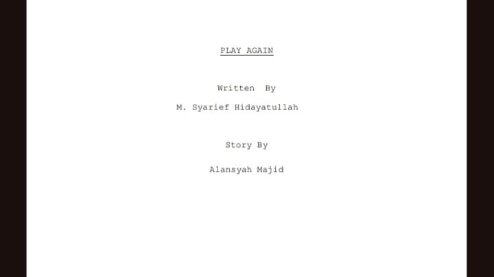 potongan cover naskah Play Again