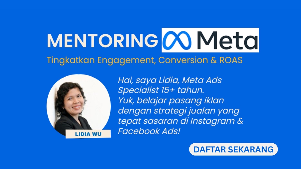 Jasa Konsultan Marketing dan Pemasaran Terbaik - PRIVATE MENTORING META ADS (Facebook & Instagram Ads)