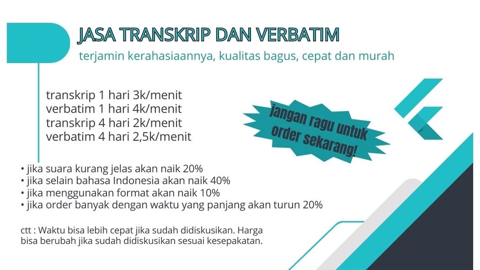 Jasa Transkrip Audio Rekaman Wawancara - JASA TRANSKRIP VERBATIM CEPAT DAN AKURAT