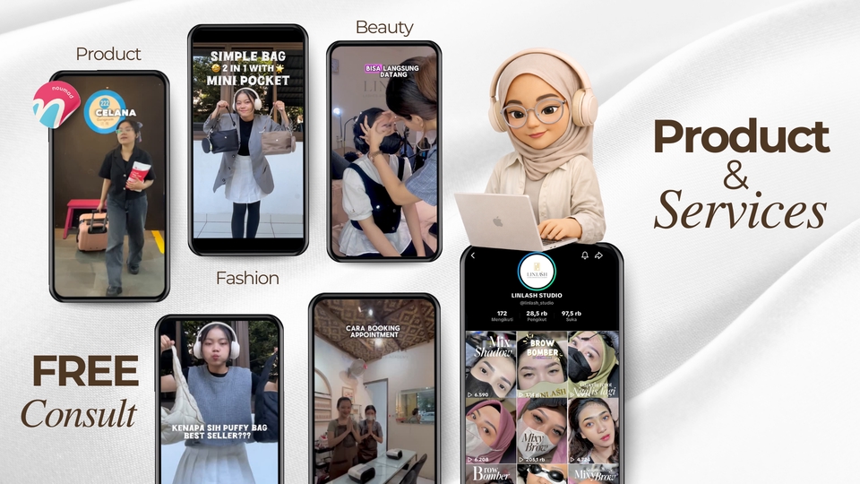 Content Creator - MEMBUAT KONTEN VIDEO REELS/TIKTOK/SHORT & FEED - 7