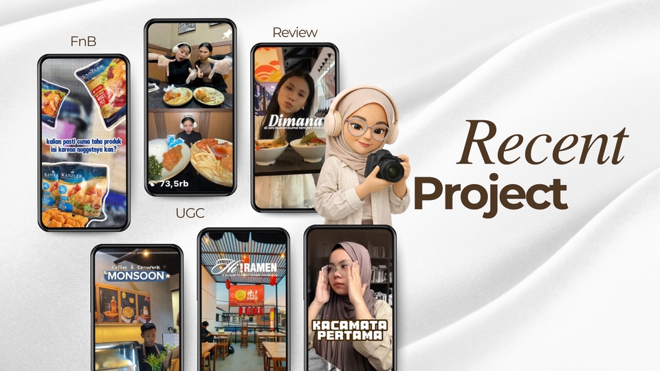 Content Creator - MEMBUAT KONTEN VIDEO REELS/TIKTOK/SHORT & FEED - 6