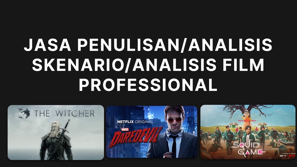 Jasa Penulis Artikel Berkualitas dan Bergaransi - Jasa penulisan/analisis skenario/analisis film professional