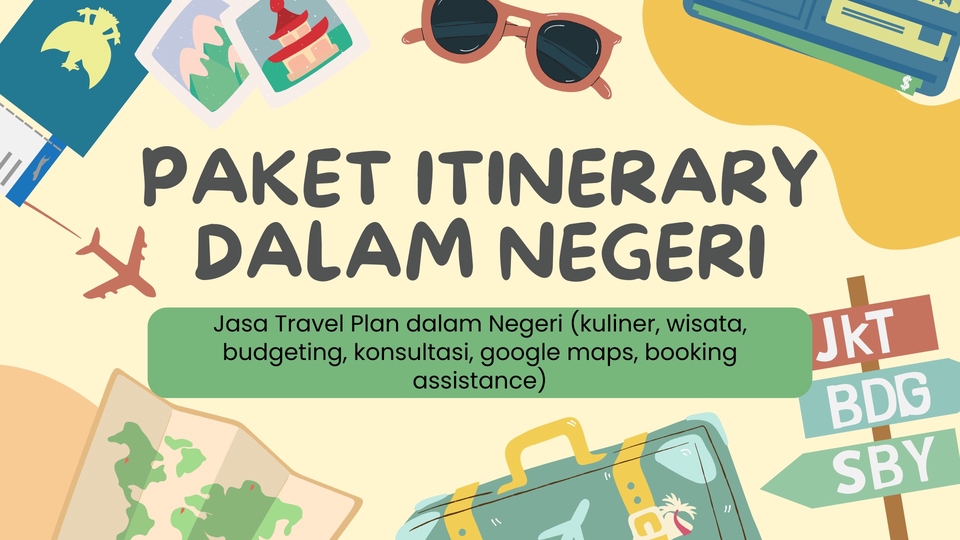 Jasa Desain Infografis Kreatif dan Berkualitas - Paket Itinerary Dalam Negeri