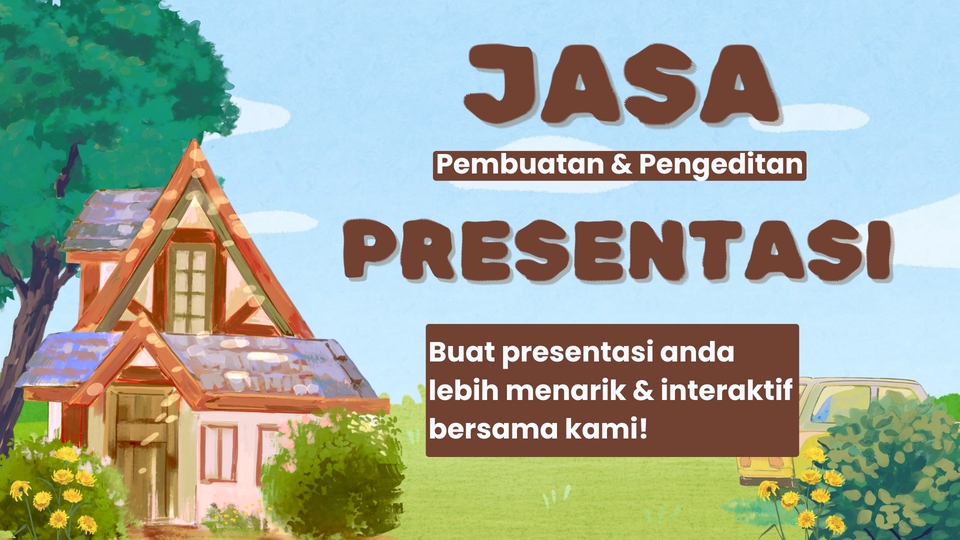 Jasa pengeditan presentasi menarik dan interaktif untuk pelajar
