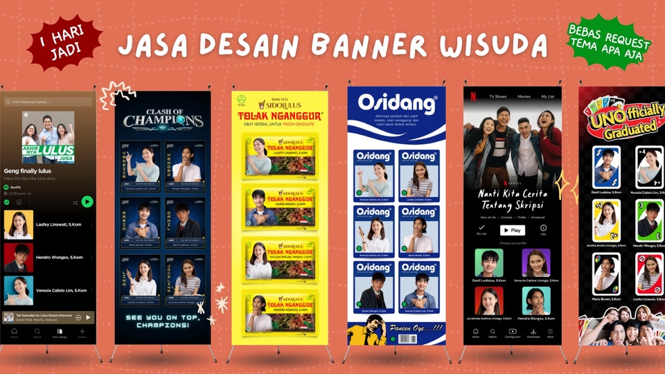 null - Desain Banner Wisuda/Sidang Skripsi/Lulusan Kekinian | Bebas Request & File Siap Cetak