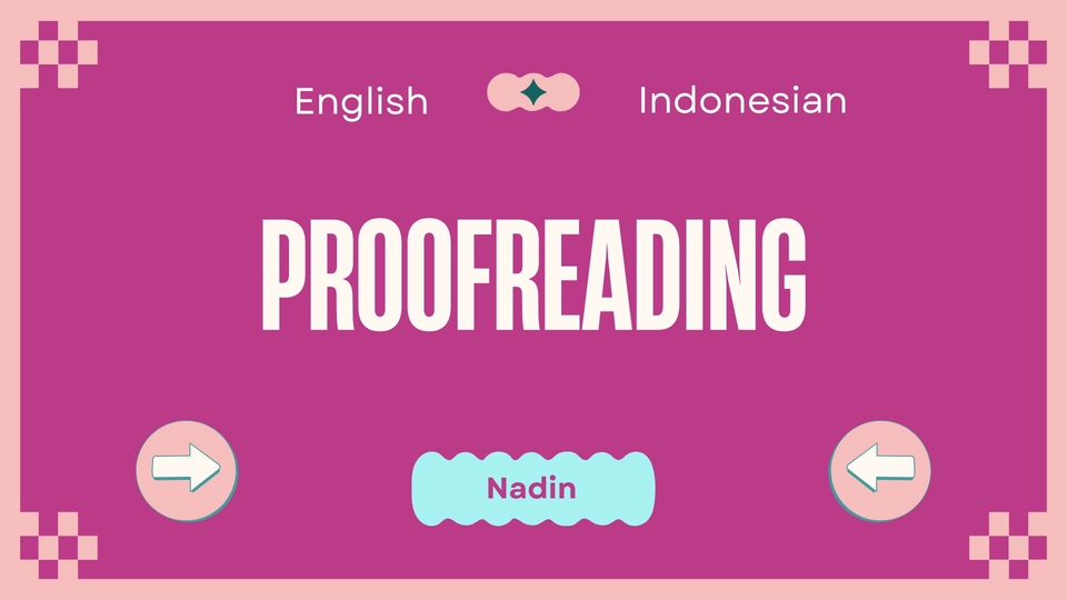 Proofreading Services (Inggris - Indonesia)