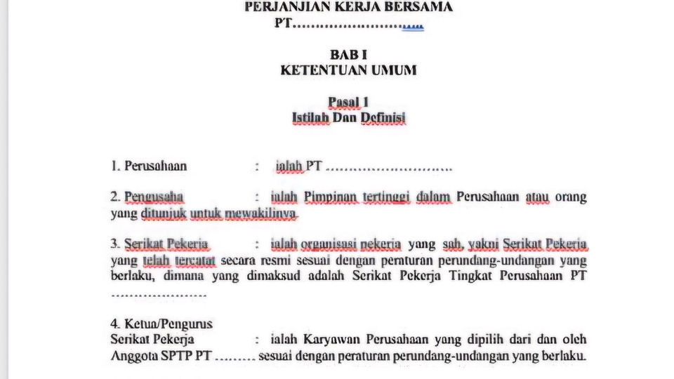 Jasa Konsultan Hukum dan Pengacara Terpercaya - Jasa Pembuatan Peraturan Perusahaan (PP) dan Perjanjian Kerja Bersama (PKB)