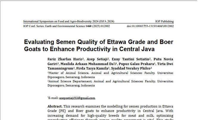 Publikasi Jurnal IOP Science