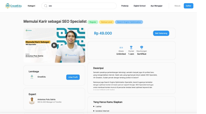 Pemasaran - Konsultasi SEO & ASO 1-on-1: Tanya Langsung ke Praktisi 10 Tahun, Dapat Action Plan Nyata - 5