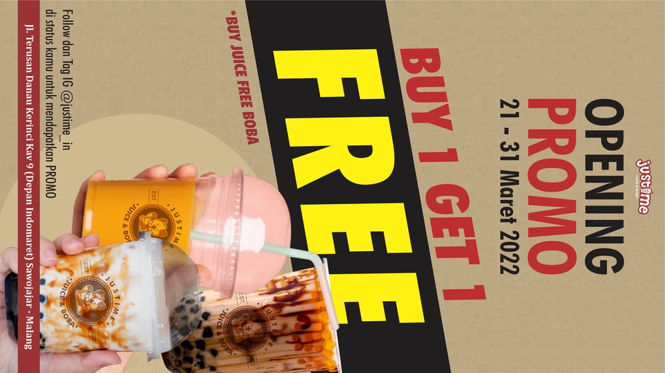 Desain Banner Opening Toko