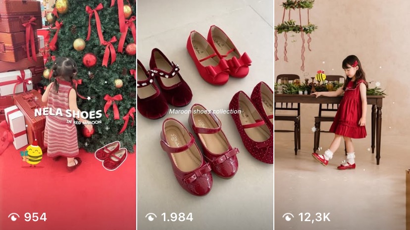 Berikut brand sepatu anak yang berhasil saya kembangkan dengan hasil editan dan video yang saya buat