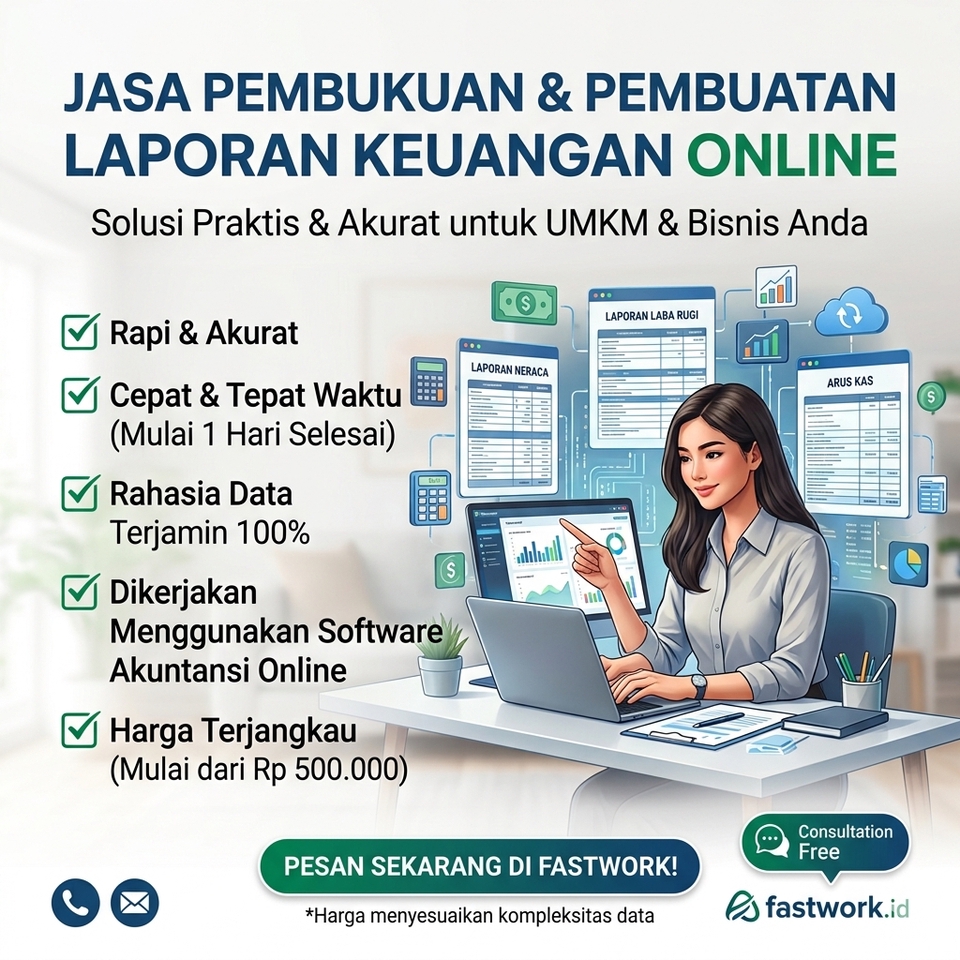 Akuntansi dan Keuangan - Jasa Laporan Keuangan & SPT Tahunan PT/CV/UMKM - Berpengalaman Sejak 2008 - 3