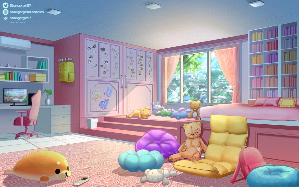 Gambar dan Ilustrasi - Background Anime Untuk Keperluan Streaming Dan Vtuber (Komersial) - 2