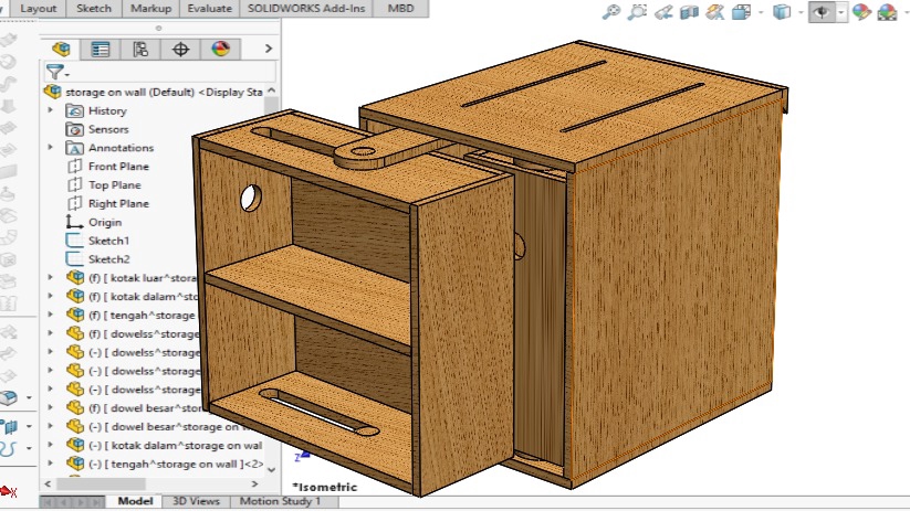 Desain Furniture - Jasa Shop Drawing atau Gambar Kerja Furniture 2D, 3D dan Rendering - 15