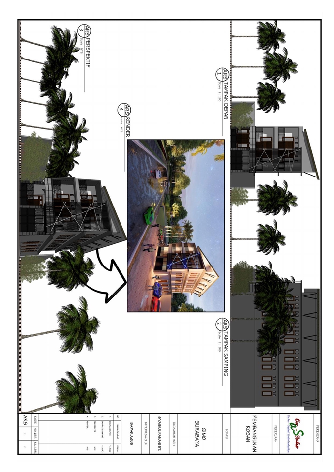 3D & Perspektif - Desain Arsitektur - Struktur - MEP - 5