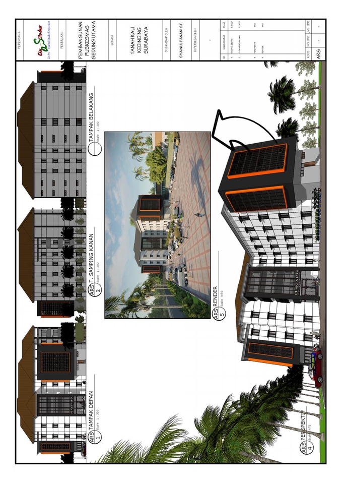 3D & Perspektif - Desain Arsitektur - Struktur - MEP - 3