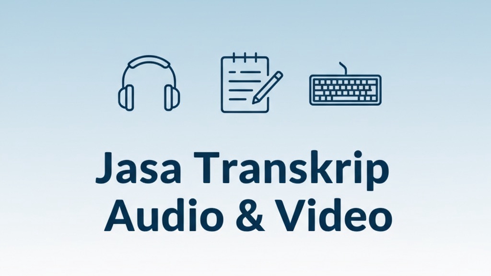 Jasa transkrip audio dan video ke teks dengan hasil cepat, akurat, dan profesional.