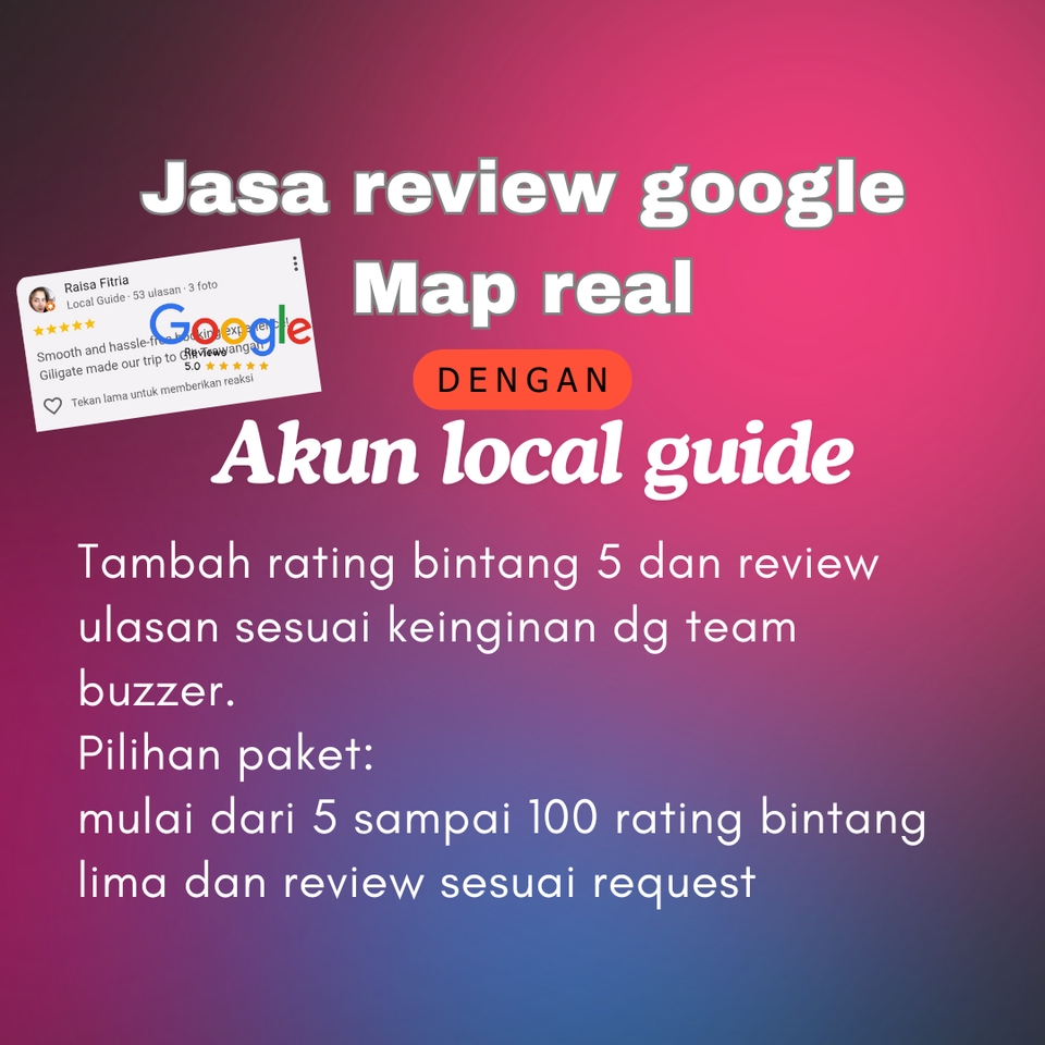 Google Maps - 50 Review Google Map / Bisnis Real Akun Local Guide - 4