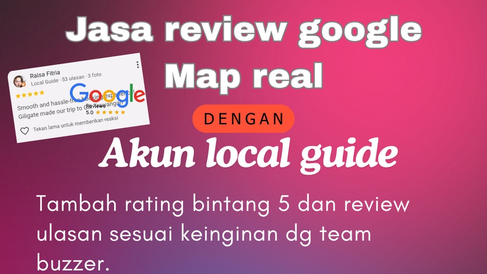 Jasa Pembuatan Google Maps Lokasi Bisnis Anda - 50 Review Google Map / Bisnis Real Akun Local Guide