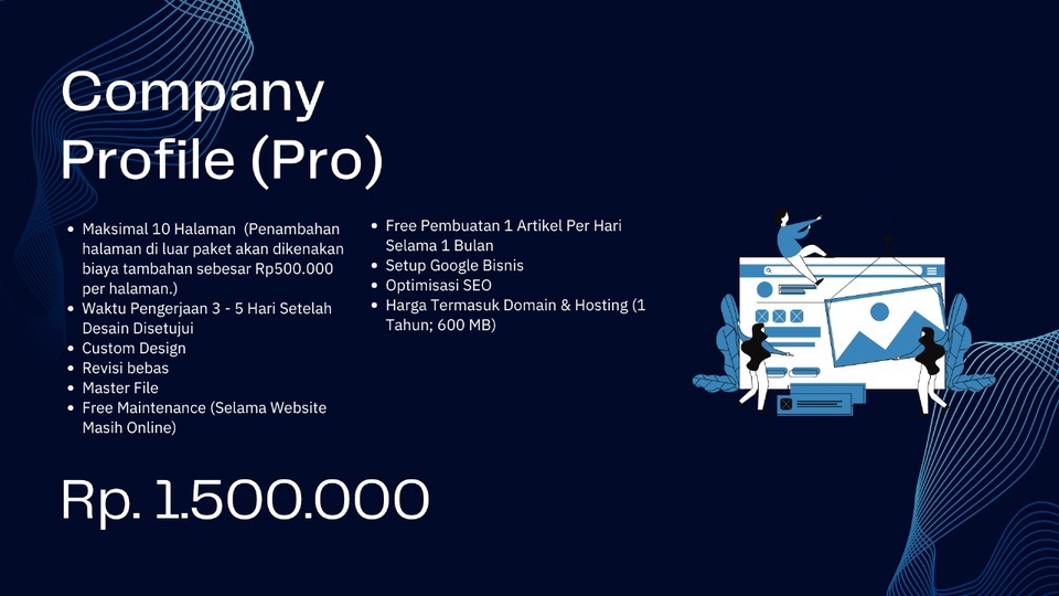 Jasa Web Design / Desain Website Profesional - Professional Company Profile Website