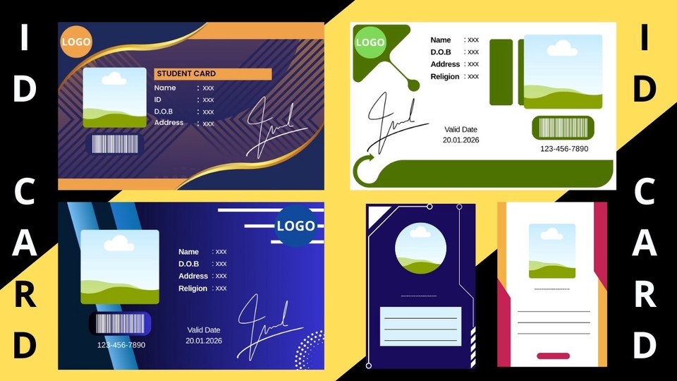 Jasa Desain ID Card Karyawan - Design ID Card / Kokarde / Tanda Pengenal