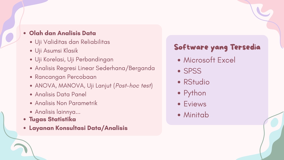 Check our testimonials! padlet.com/wonwoothe4th/testijasaolahdata