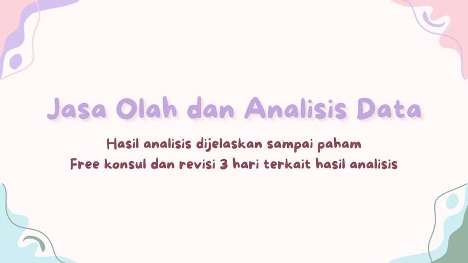 Jasa Olah dan Analisis Data | Tugas Statistika | Konsultasi Data/Analisis