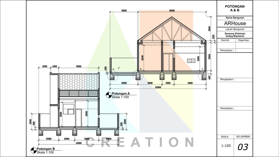 CAD Drawing - Gambar Teknik 2D - 5