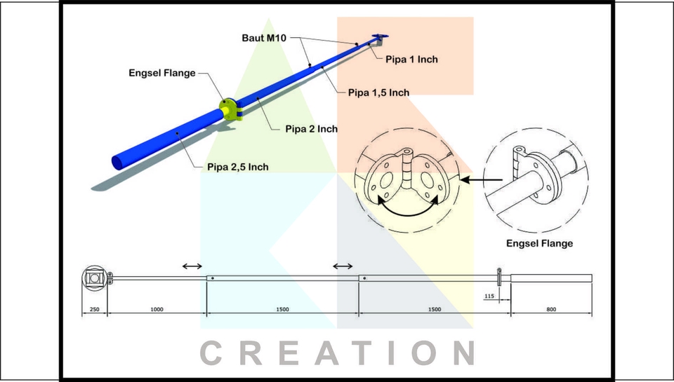 CAD Drawing - Gambar Teknik 2D - 3