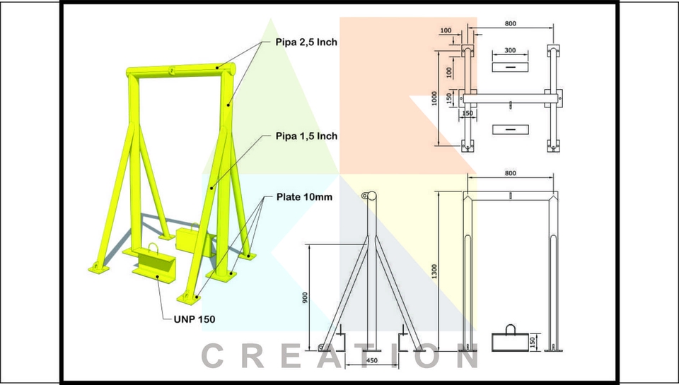 CAD Drawing - Gambar Teknik 2D - 4