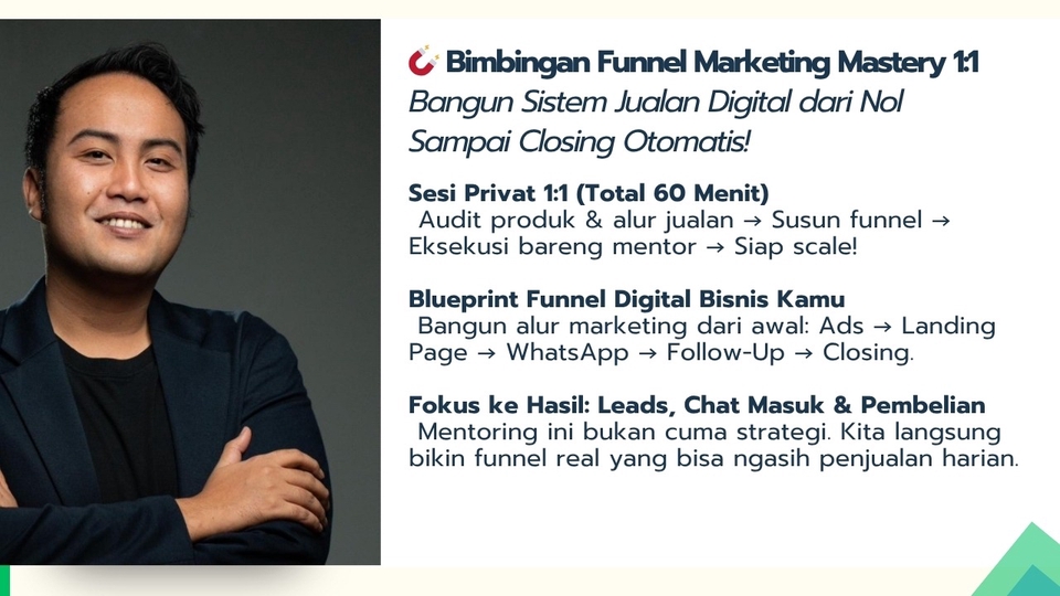 Jasa Konsultan Marketing dan Pemasaran Terbaik - Bimbingan Funnel Marketing 1:1🧑🏻💻 – Bangun Sistem Jualan Digital dari Nol sampai Closing!🧲